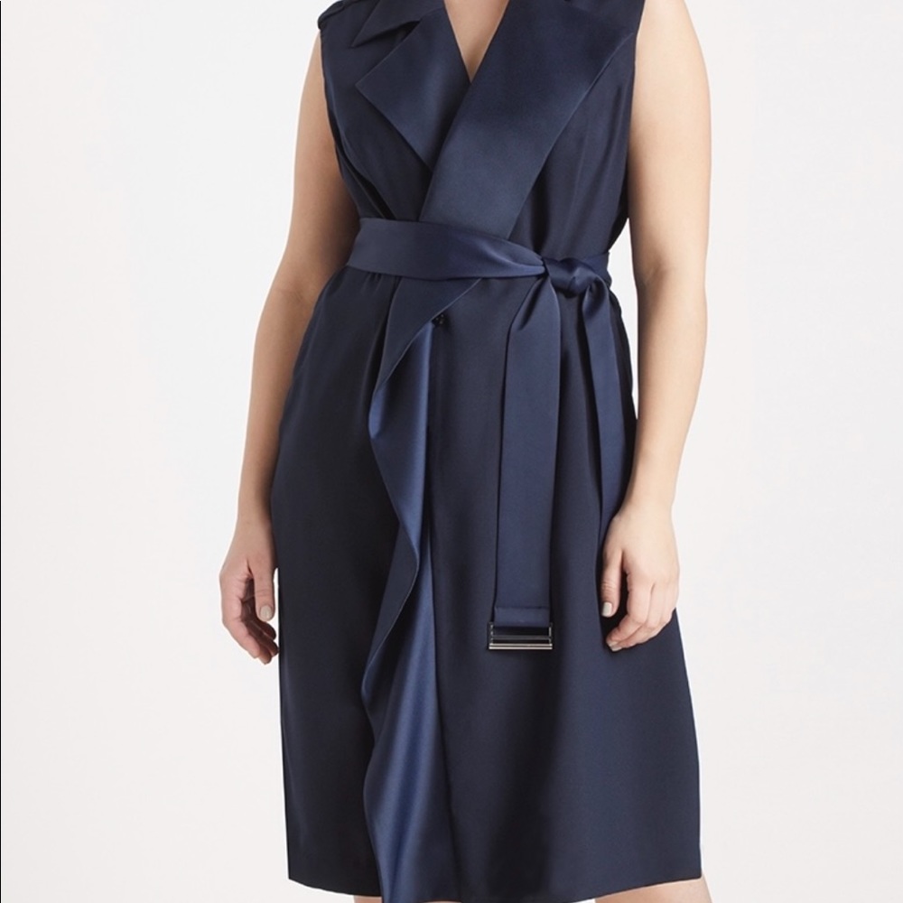 Jason Wu by Eloquii Navy Tuxedo Dress